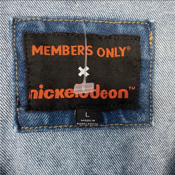 Members Only X Nickelodeon Denim Jacket Size Large - Picture 5 of 5
